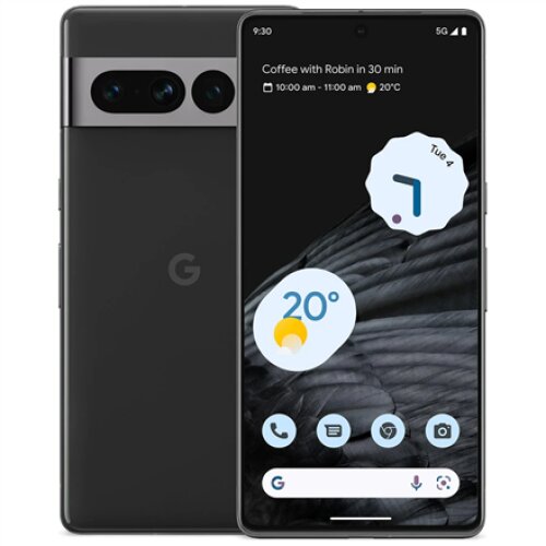 google , Pixel 7 Pro , Obsidian , 6.7 , LTPO AMOLED , Google Tensor G2 , Internal RAM 12 GB , 128 GB , Dual SIM , Nano-SIM , 4G , 5G , Main camera 50+48+12 MP , Secondary camera 10.8 MP , Android , 13 , 5000 mAh
