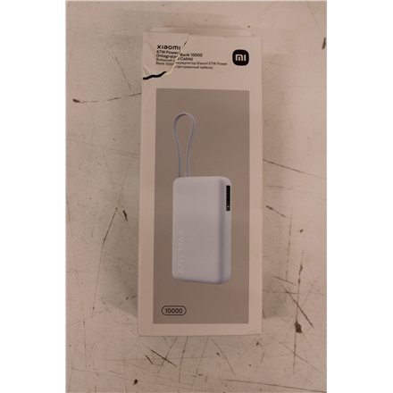 SALE OUT. Xiaomi 67W Power Bank 10000 (Integrated Cable) , 10000 mAh , Ice Blue , DAMAGED PACKAGING