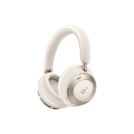 Anker Soundcore , Foldable Headphones , Space One Pro , Bluetooth , Over-ear , Microphone , Cream White