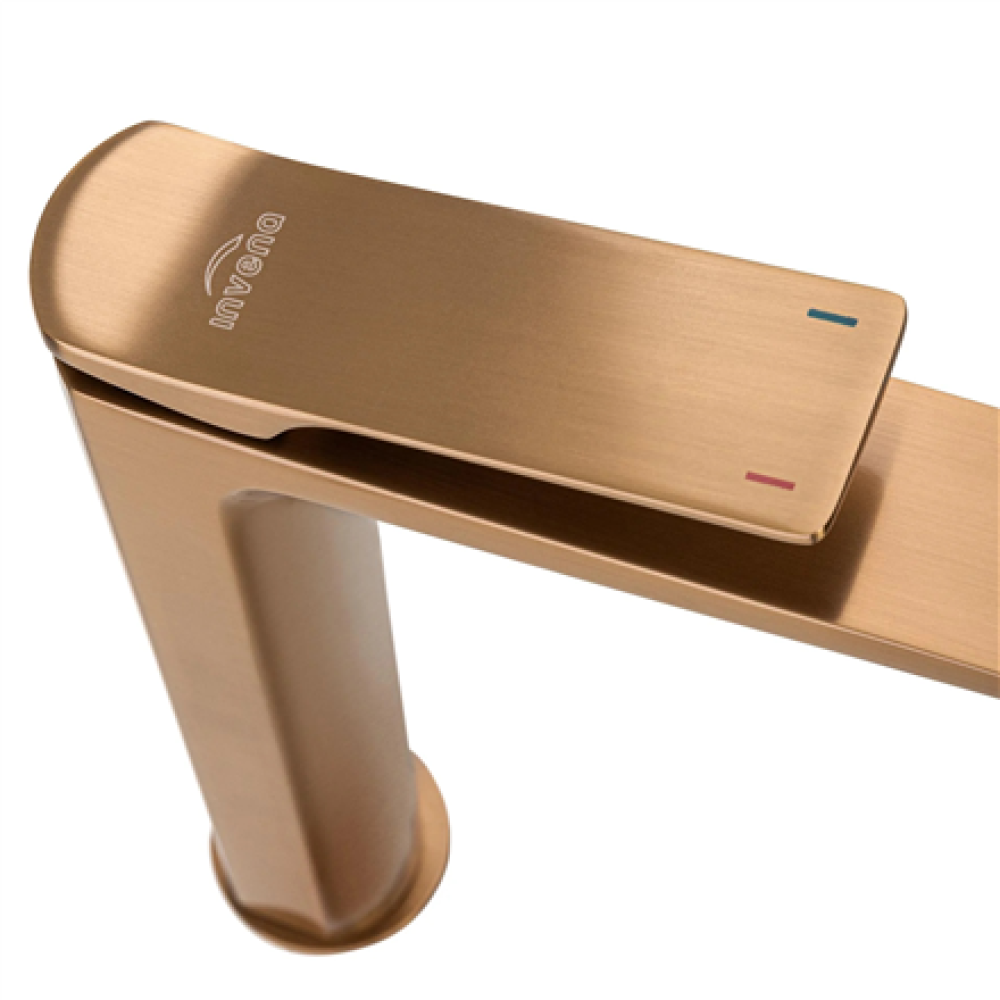 Invena , Washbasin Faucet , Neri BU-01-W14-L , Copper