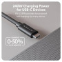 Hyper , HyperDrive Next USB4 Type-C Performance Cable, 1.2 m , HD6500BKGL