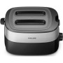 Philips , Toaster , HD2517/90 Daily Collection , Power 830 W , Number of slots 2 , Housing material Plastic , Black/Stainless Steel