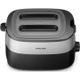 Philips , Toaster , HD2517/90 Daily Collection , Power 830 W , Number of slots 2 , Housing material Plastic , Black/Stainless Steel