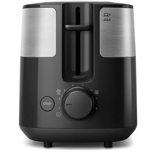 Philips , Toaster , HD2517/90 Daily Collection , Power 830 W , Number of slots 2 , Housing material Plastic , Black/Stainless Steel