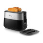 Philips , Toaster , HD2517/90 Daily Collection , Power 830 W , Number of slots 2 , Housing material Plastic , Black/Stainless Steel
