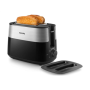 Philips , Toaster , HD2517/90 Daily Collection , Power 830 W , Number of slots 2 , Housing material Plastic , Black/Stainless Steel