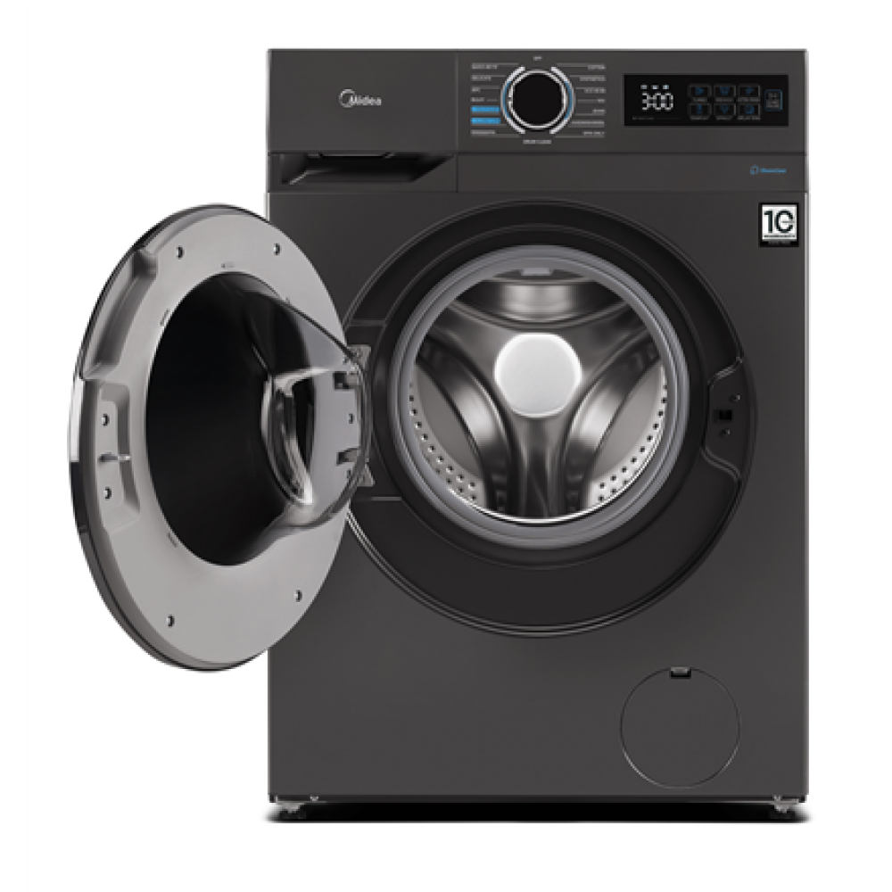 Midea , Washing Machine , MF110W60/T-HR , Energy efficiency class D , Front loading , Washing capacity 6 kg , 1000 RPM , Depth 40 cm , Width 59.5 cm , Display , LED , Silver