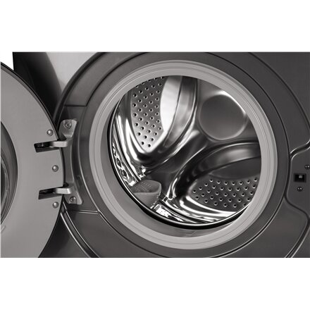 Midea , Washing Machine , MF110W60/T-HR , Energy efficiency class D , Front loading , Washing capacity 6 kg , 1000 RPM , Depth 40 cm , Width 59.5 cm , Display , LED , Silver