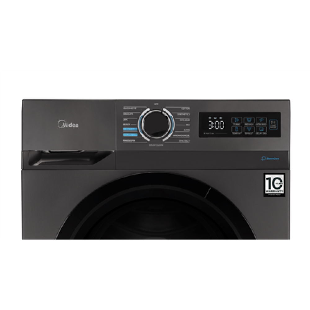 Midea , Washing Machine , MF110W60/T-HR , Energy efficiency class D , Front loading , Washing capacity 6 kg , 1000 RPM , Depth 40 cm , Width 59.5 cm , Display , LED , Silver