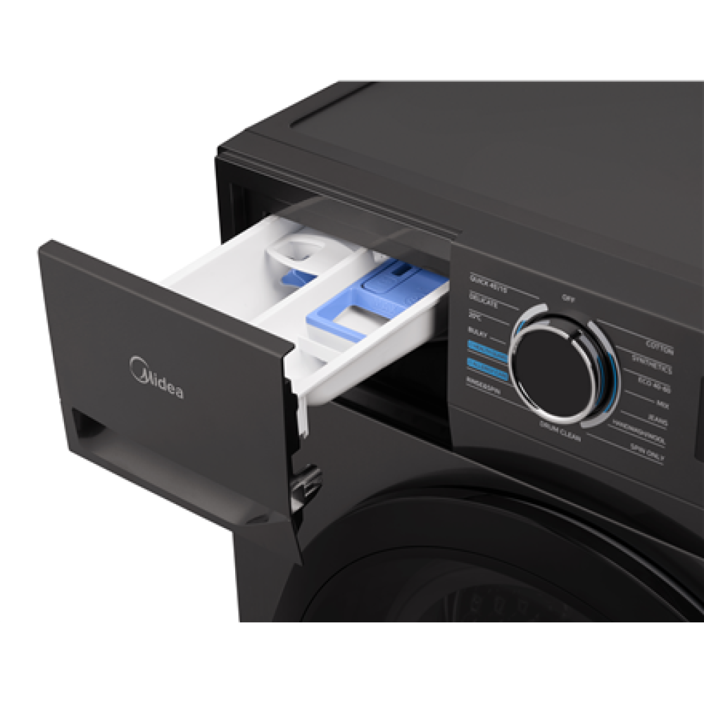 Midea , Washing Machine , MF110W60/T-HR , Energy efficiency class D , Front loading , Washing capacity 6 kg , 1000 RPM , Depth 40 cm , Width 59.5 cm , Display , LED , Silver