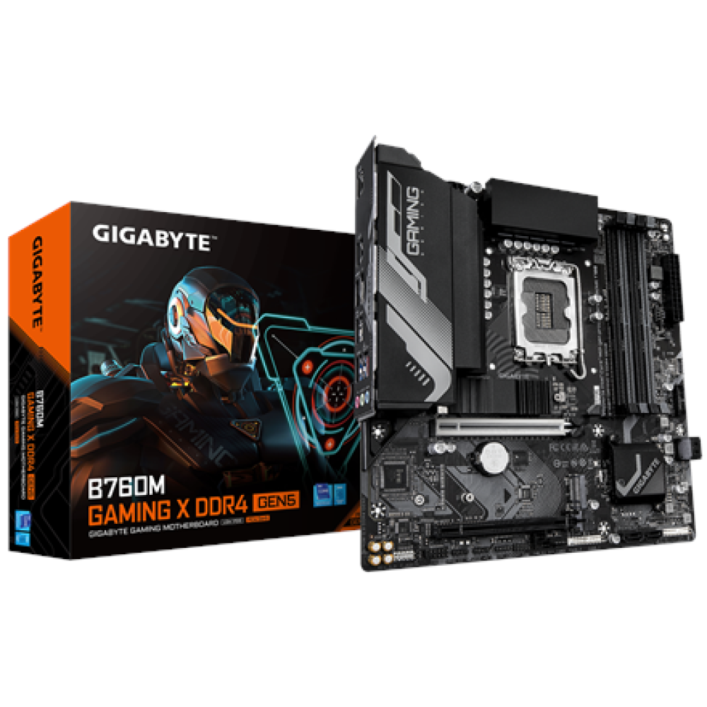 Gigabyte B760M GAMING X DDR4 GEN5 , Processor family Intel , Processor socket LGA1700 , DDR4 , Supported hard disk drive interfaces M.2, SATA , Number of SATA connectors 4