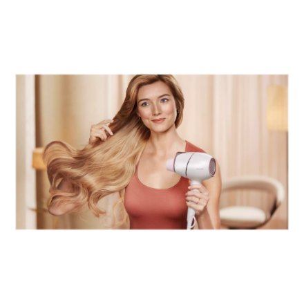 Philips Hair Dryer with SenseIQ , BHD628/00 Prestige , 1800 W , Number of temperature settings 3 , Ionic function , Diffuser nozzle , White/Rose