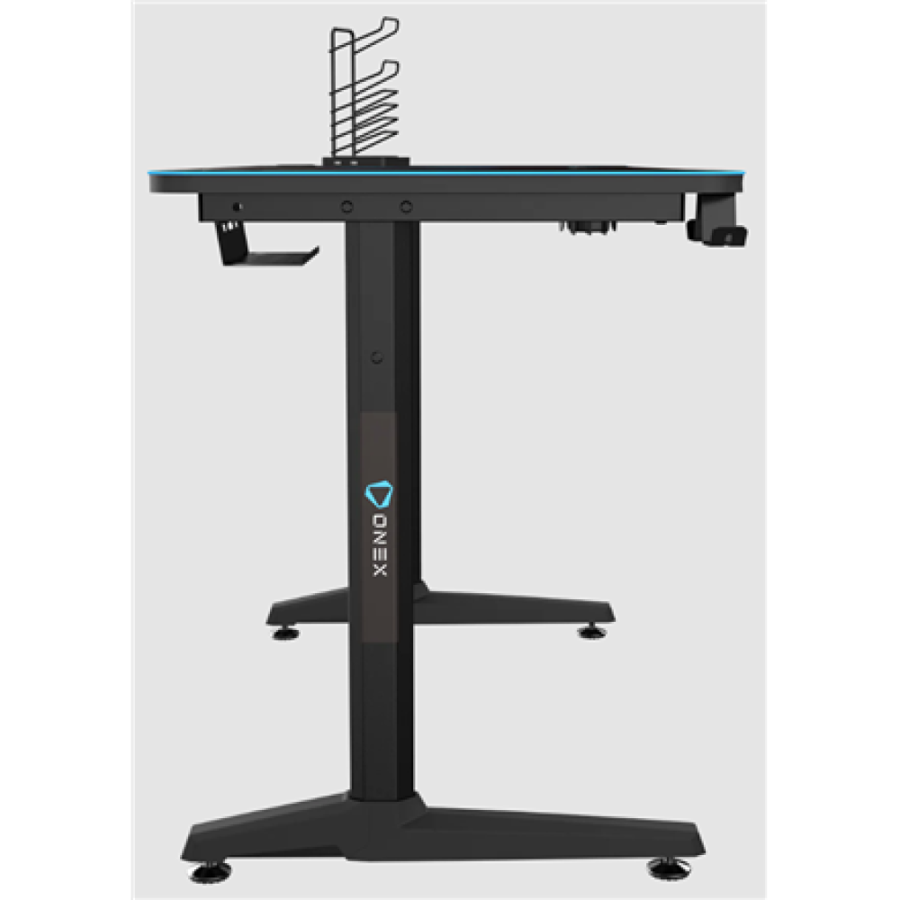 Onex , Gaming Desk w/Cup holder, headset hook, Gamepad holder, Full coverage mouse pad , GD1200H , Black
