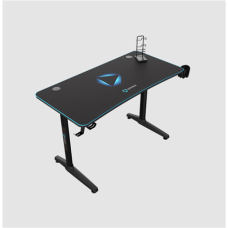 Onex , Gaming Desk w/Cup holder, headset hook, Gamepad holder, Full coverage mouse pad , GD1200H , Black
