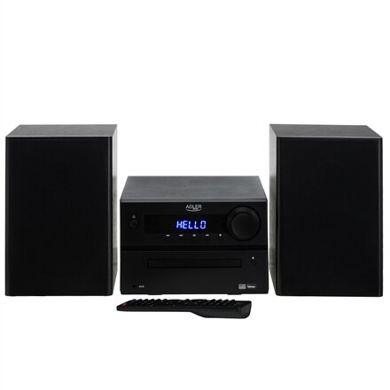 Adler , Mini Hi-Fi Stereo System , AD 1917 , Speakers , USB connectivity , Bluetooth , FM