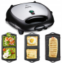 TEFAL , Sandwitch Maker , SW614831 , 700 W , Number of plates 3 , Black/Stainless Steel