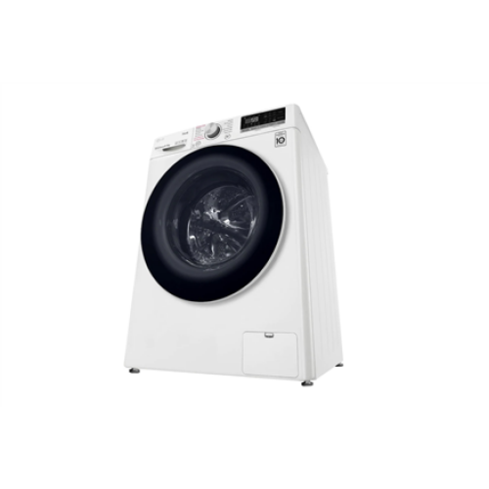 LG Washing Machine With Dryer F4DV509S0E Energy efficiency class B, Front loading, Washing capacity 9 kg, 1400 RPM, Depth 56.5 cm, Width 60 cm, Display, LED, Drying system, Drying capacity 6 kg, Steam function, Direct drive, Wi-Fi, White