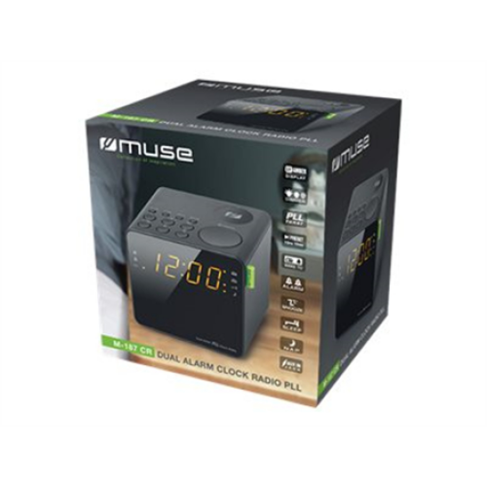 Muse M-187CR Dual Alarm Clock Radio , Muse