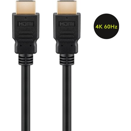 Goobay High Speed HDMI Cable with Ethernet , 0.5 m