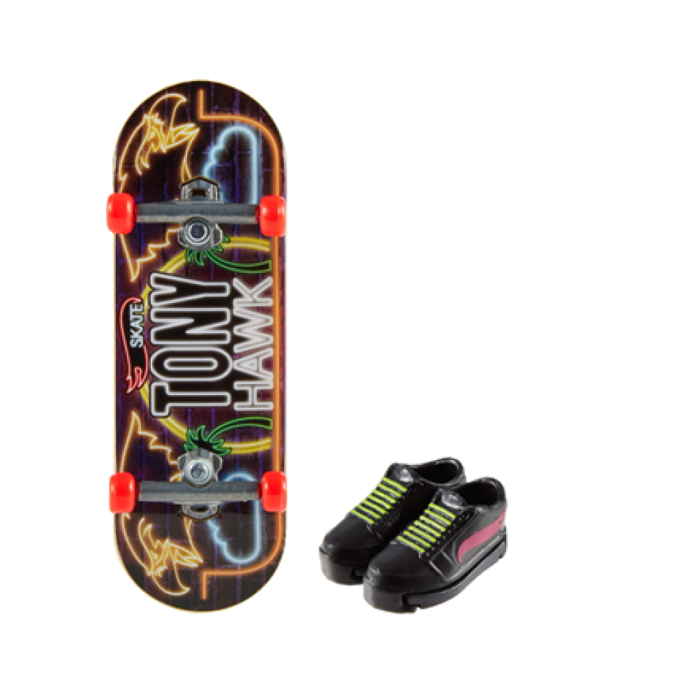 Mattel , Assorted Hot Wheels Skate Fingerboard with Shoes, HGT46 , Multicoloured , Metal/Plastic