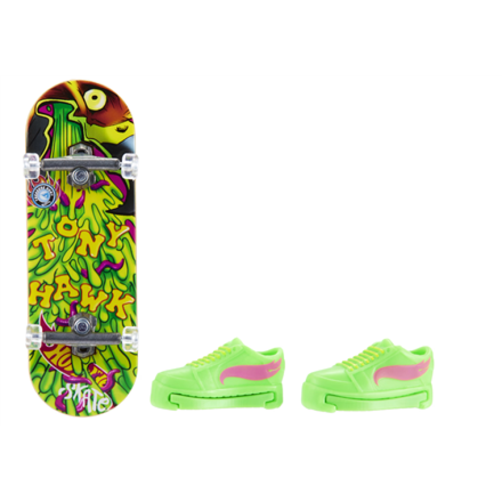 Mattel , Assorted Hot Wheels Skate Fingerboard with Shoes, HGT46 , Multicoloured , Metal/Plastic