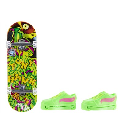 Mattel , Assorted Hot Wheels Skate Fingerboard with Shoes, HGT46 , Multicoloured , Metal/Plastic