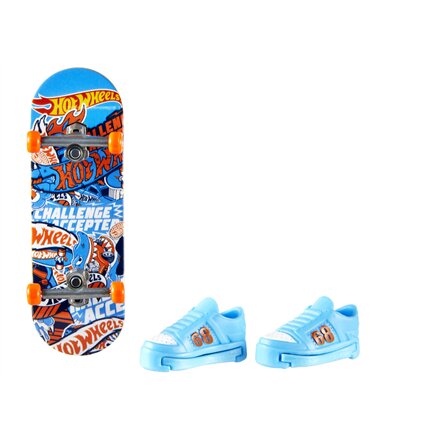 Mattel , Assorted Hot Wheels Skate Fingerboard with Shoes, HGT46 , Multicoloured , Metal/Plastic
