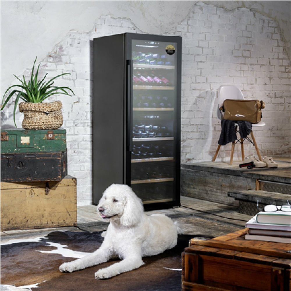 Caso , Smart Wine Cooler , WineExclusive 126 , Energy efficiency class G , Free standing , Bottles capacity 126 bottles , Cooling type Compressor technology , Black