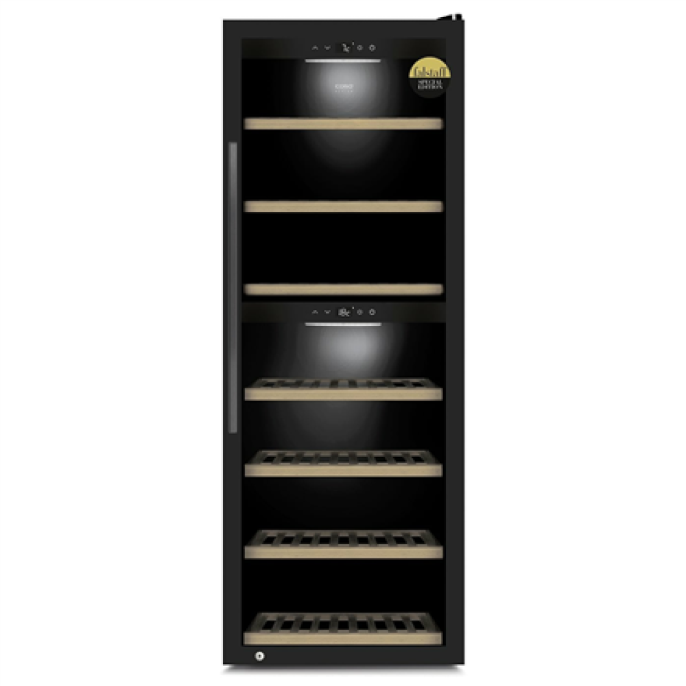 Caso , Smart Wine Cooler , WineExclusive 126 , Energy efficiency class G , Free standing , Bottles capacity 126 bottles , Cooling type Compressor technology , Black
