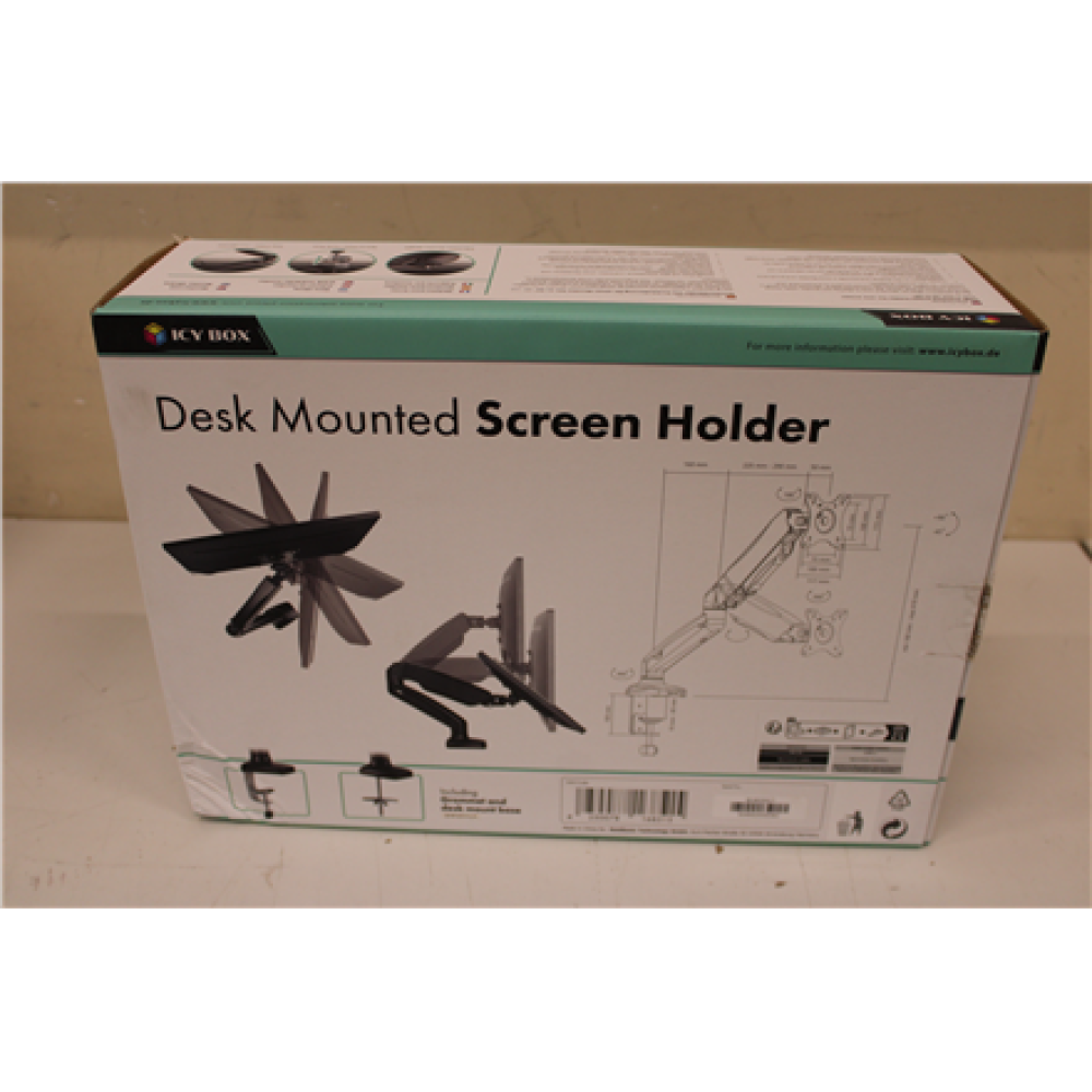 SALE OUT. ICY BOX IB-MS303-T Monitor stand with desk mounted base for a screen size up to 27 , Raidsonic , DAMAGED PACKAGING