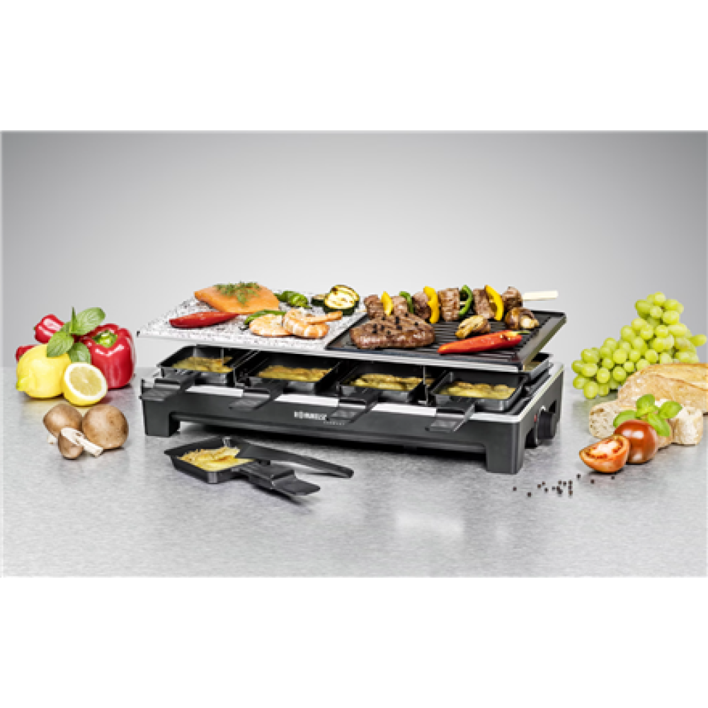Rommelsbacher , Raclette grill , RCS 1350 , Grill , 1350 W , Black/Grey