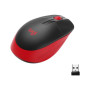 Logitech , Full size Mouse , M190 , Wireless , USB , Red
