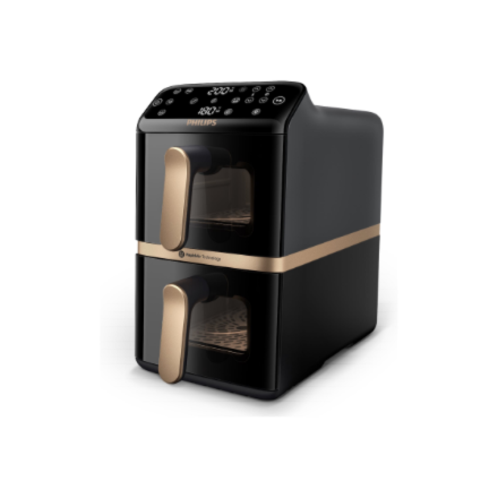 Philips Dual Basket Airfryer , NA462/70 4000 Series , Power 2750 W , Capacity 10 L , Rapid Air technology , Black