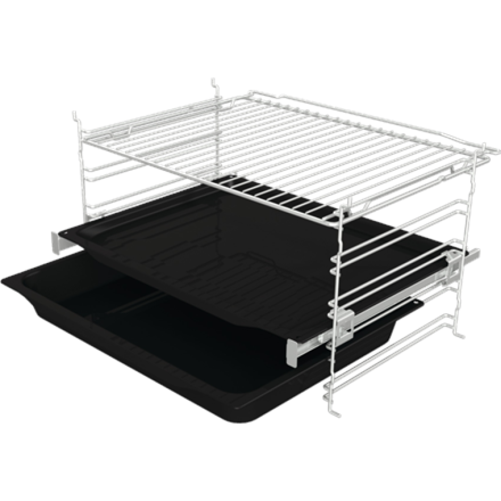 Gorenje Oven , BOS67372CLB , 77 L , Electric , AquaClean , Mechanical control , Steam function , Height 59.5 cm , Width 59.5 cm , Black