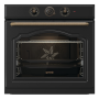 Gorenje Oven , BOS67372CLB , 77 L , Electric , AquaClean , Mechanical control , Steam function , Height 59.5 cm , Width 59.5 cm , Black