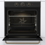 Gorenje Oven , BOS67372CLB , 77 L , Electric , AquaClean , Mechanical control , Steam function , Height 59.5 cm , Width 59.5 cm , Black