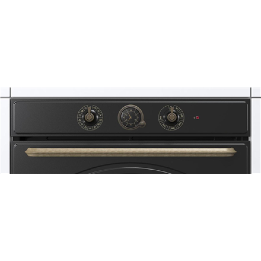Gorenje Oven , BOS67372CLB , 77 L , Electric , AquaClean , Mechanical control , Steam function , Height 59.5 cm , Width 59.5 cm , Black
