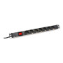 Digitus , Aluminum outlet strip with switch , DN-95402 , Sockets quantity 7