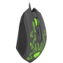 FURY Brawler Optical Gaming mouse, 1600DPI, Wired, Black/Green Fury Gaming mouse Brawler Optical mouse Black/Green