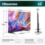 Hisense Hi-QLED TV , 65E7S , 65 , Smart TV , VIDAA Smart OS , UHD , Black