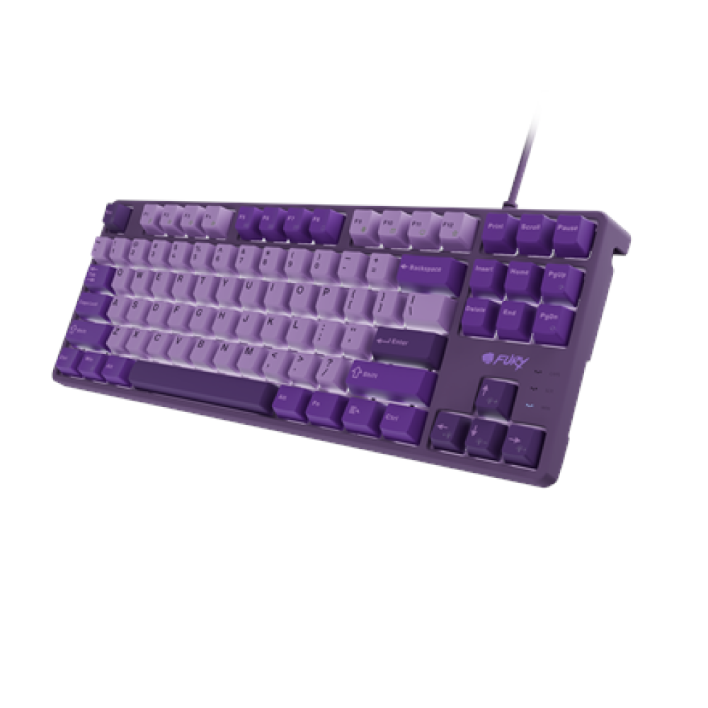 Fury , Kanabo K2 , Gaming Keyboard , Wired , US , Purple , USB Type-A , Linear