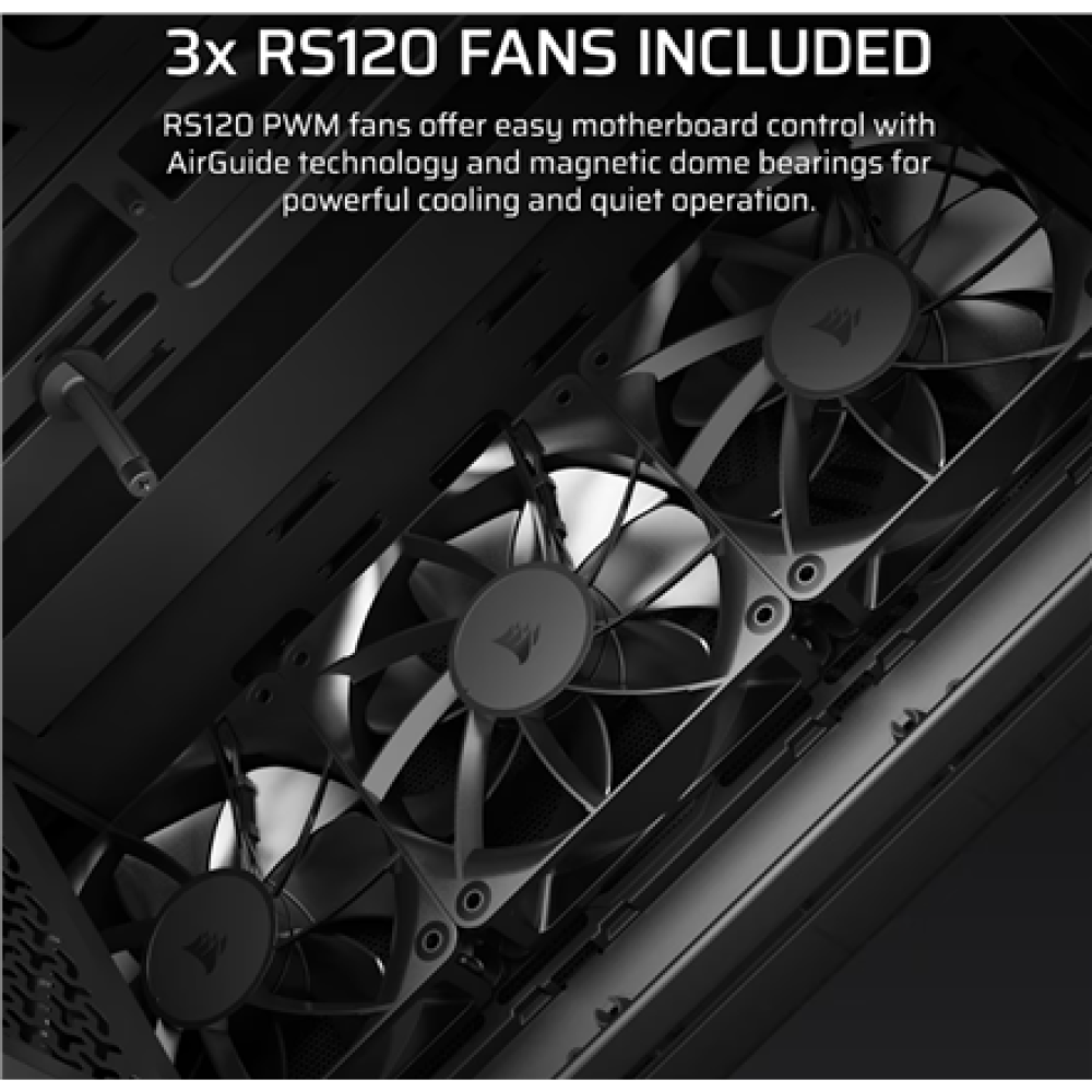 Corsair PC Case , 3200D RS , Smoke , Mid-Tower