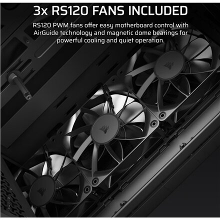Corsair PC Case , 3200D RS , Mid-Tower , Smoke