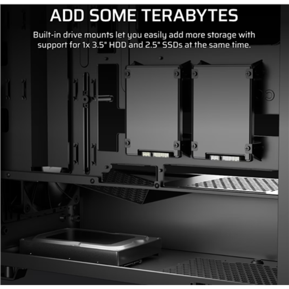 Corsair PC Case , 3200D RS , Smoke , Mid-Tower