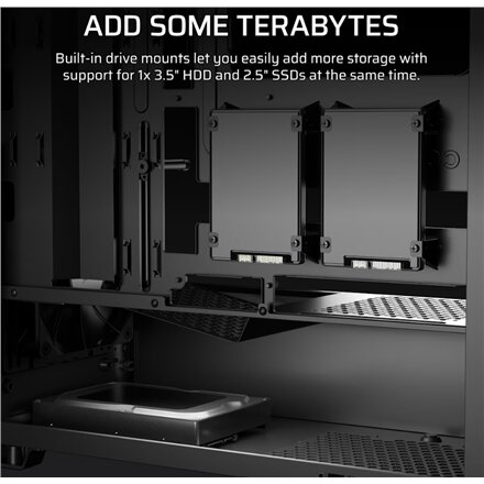 Corsair PC Case , 3200D RS , Mid-Tower , Smoke