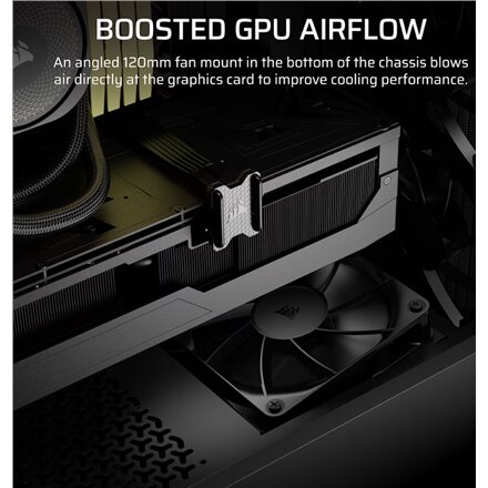Corsair PC Case , 3200D RS , Mid-Tower , Smoke