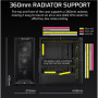 Corsair PC Case , 3200D RS , Mid-Tower , Smoke