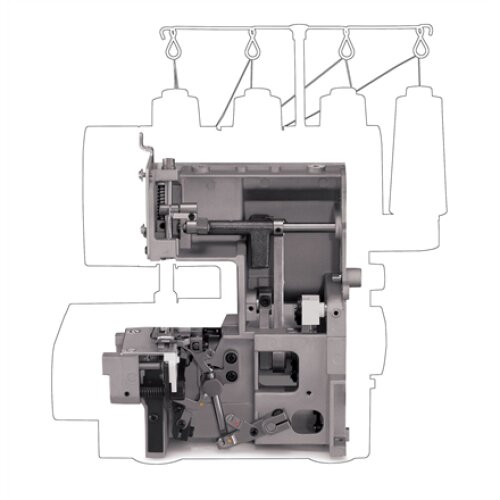 Singer , Sewing Machine , 14HD-854 Heavy Duty Serger , Number of stitches 8 , Grey