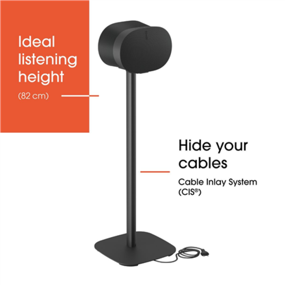 Vogels Floor stand , SFS 4133 Sonos speaker stand for Era 300 , Maximum weight (capacity) 4.5 kg , Black