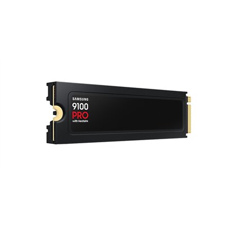 Samsung 9100 PRO With Heatsink , 1000 GB , SSD form factor M.2 2280 , Solid-state drive interface PCIe 5.0 NVMe , Read speed 14800 MB/s , Write speed 13400 MB/s